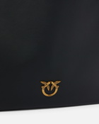 Pinko Large Soft Square Leather Bag Black Antique Gold