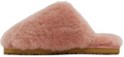 Mou Pink Shearling Slippers