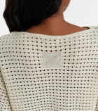 Zimmermann Indra crochet fringed cotton minidress