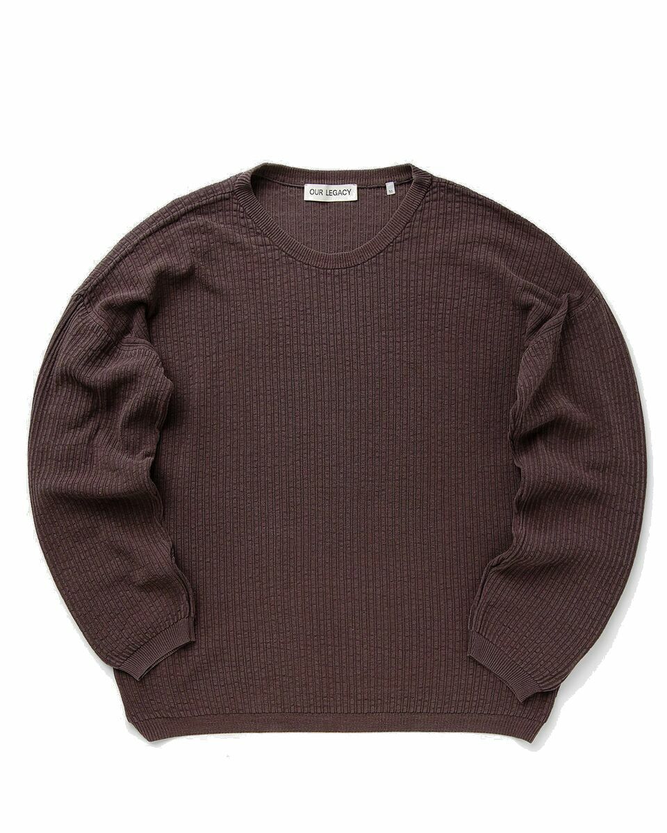 Photo: Our Legacy Popover Roundneck Purple - Mens - Pullovers
