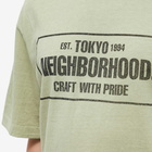 Neighborhood Men's Sulfur Dye Logo T-Shirt in Sand