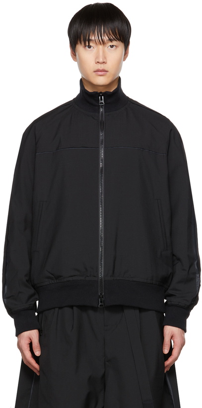 Photo: sacai Black Zip-Up Sweater