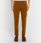 Barena - Tapered Stretch-Cotton Corduroy Trousers - Men - Brown