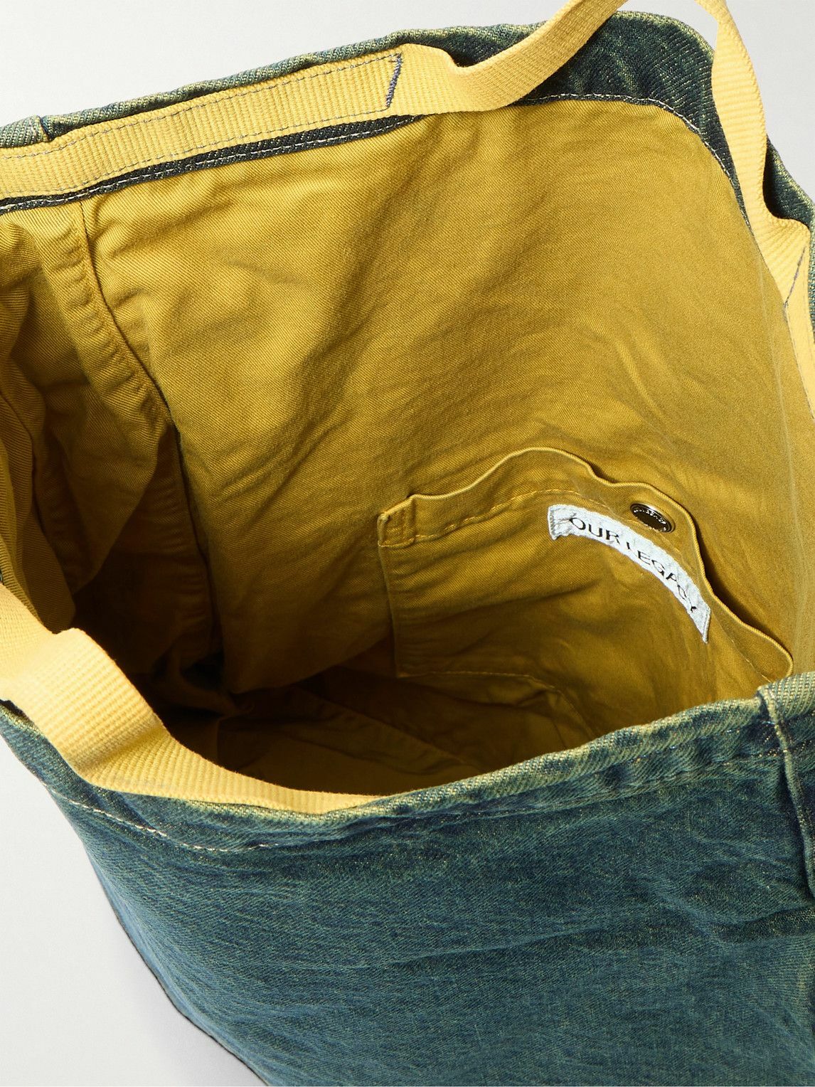 our legacy デニムメッセンジャーバック Our Legacy - Sling Washed-Denim Messenger Bag Our Legacy