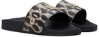 Givenchy Black & Beige Rubber Pool Slides