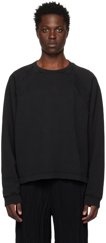 Photo: Acne Studios Black Embossed Sweatshirt