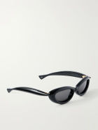 Bottega Veneta - Sardine Round-Frame Injected Sunglasses - Black