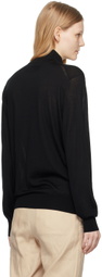 ZEGNA Black Half-Zip Sweater