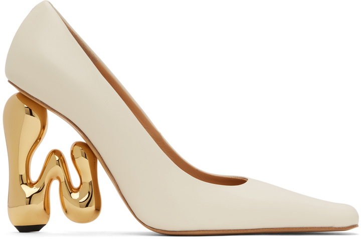 Photo: JW Anderson White Bubble Heel Leather Heels