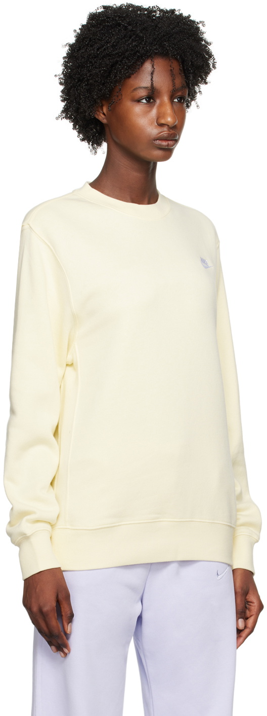 Nike Yellow Sportswear Club Sweatshirt Nike