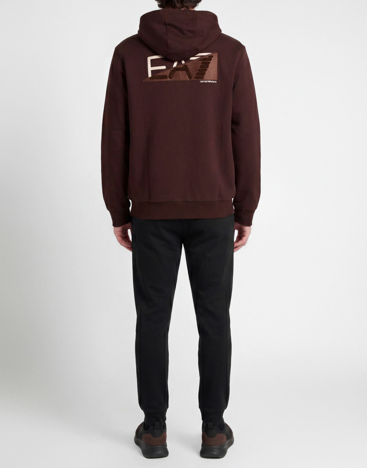 Ea7 Mens Sweatshirt Chocolate in Brown