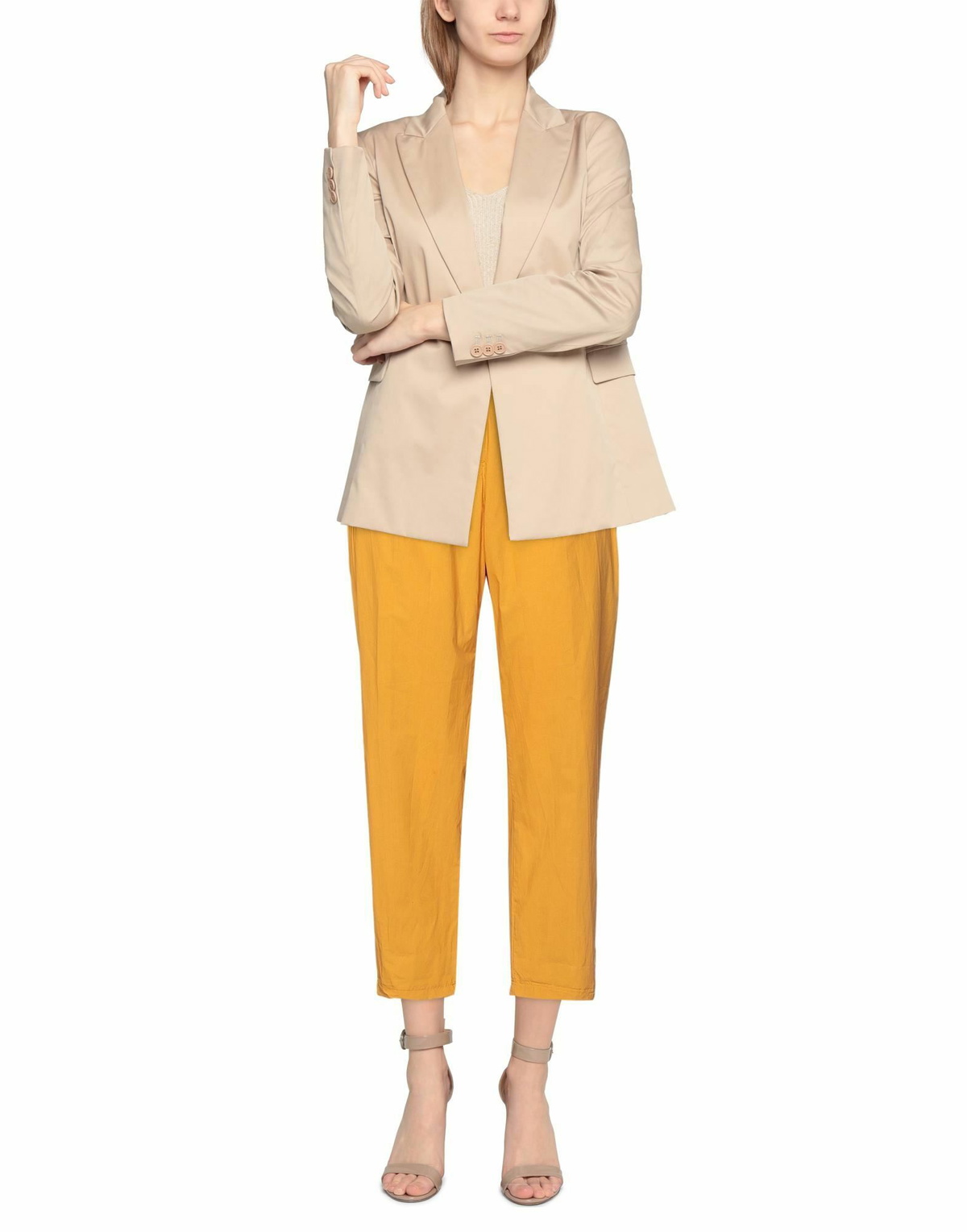 Manila Grace Womens Pants Marigold