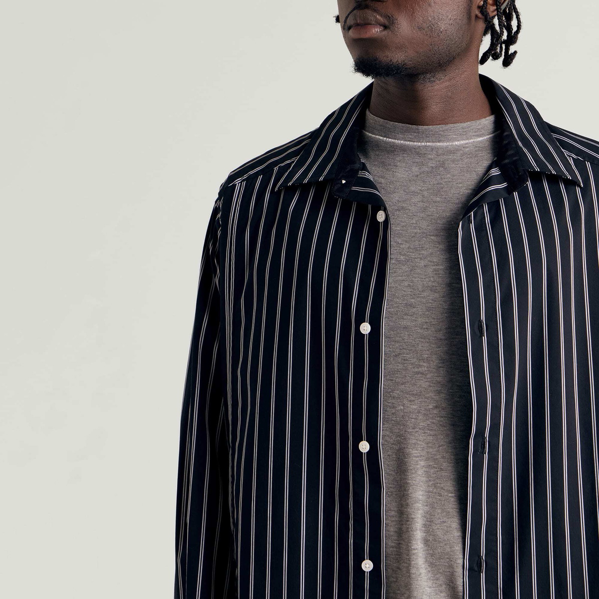 END. x Samsøe Samsøe Men's Saarch Kx Shirt in Black
