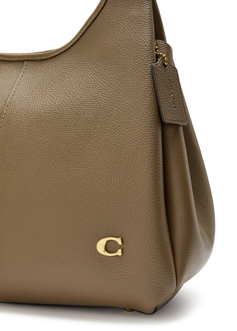 Coach Lana Pebbled Leather Shoulder bag - Taupe - One Size
