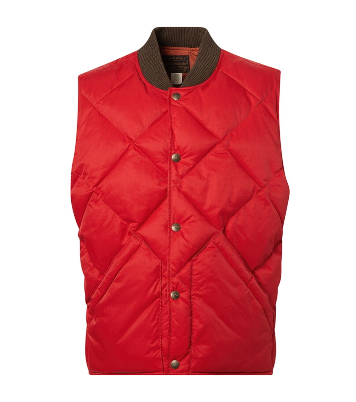 Photo: RRL Quilted twill vest