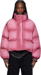 Acne Studios Pink Down Puffer Jacket