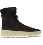 Fear of God - Jungle Nubuck and Canvas High-Top Sneakers - Men - Black