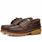 Visvim Men's Vivism Wallace Folk Deck Shoe in Brown