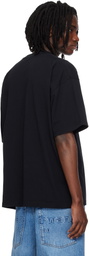 Alexander Wang Black Oversized Graphic T-shirt