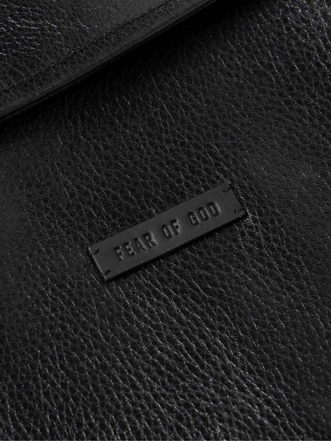 Fear of God - Full-Grain Leather Jacket - Black