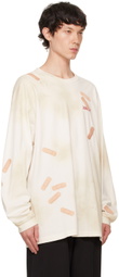 doublet White Bandage Embroidery Long-Sleeve T-Shirt