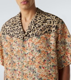 Valentino Printed silk bowling shirt