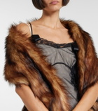 Simone Rocha Faux fur scarf