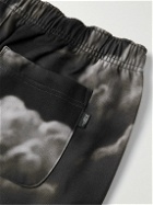 Saturdays NYC - Abrams Tapered Printed Cotton-Jersey Sweatpants - Black