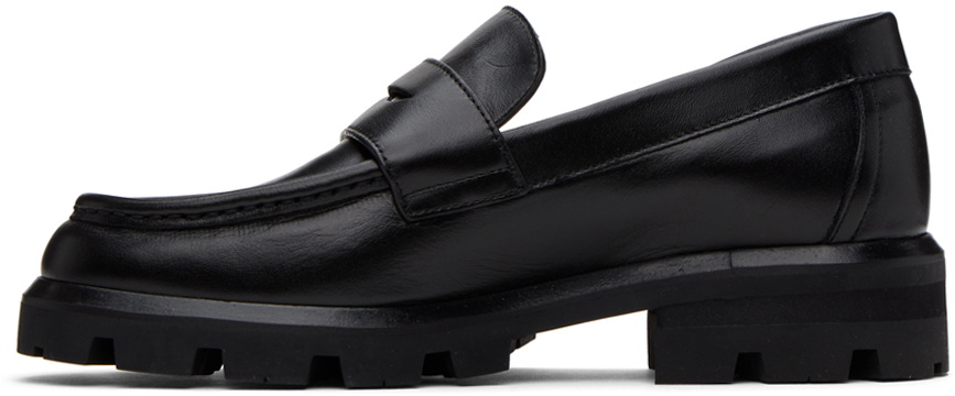 Legres Black Moc Toe Loafers Legres