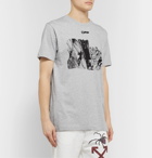 Off-White - Printed Cotton-Jersey T-Shirt - Gray