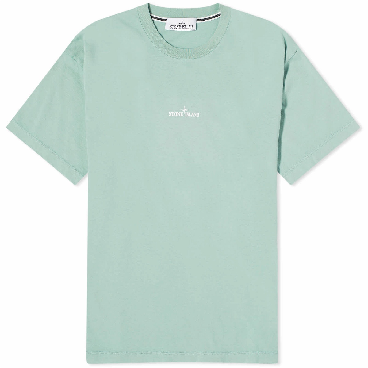 Photo: Stone Island Men's Scratched Print T-Shirt in Light Green