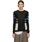 Rick Owens Black Wool Level Crewneck Sweater