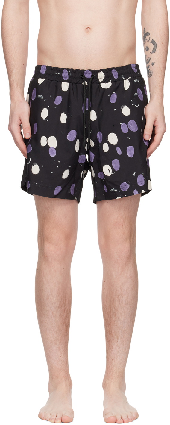 COMMAS Black Polka Dot Swim Short