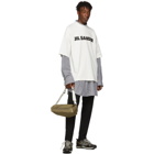 Jil Sander White Boxy Logo T-Shirt