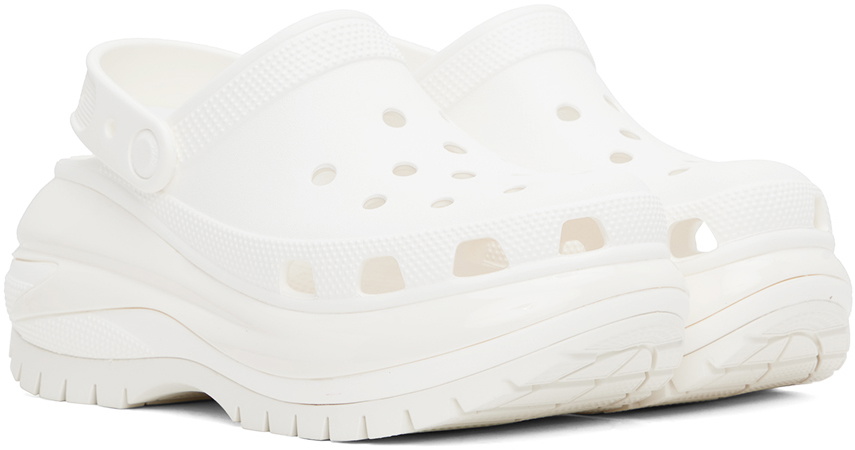 Crocs White Mega Crush Clogs Crocs