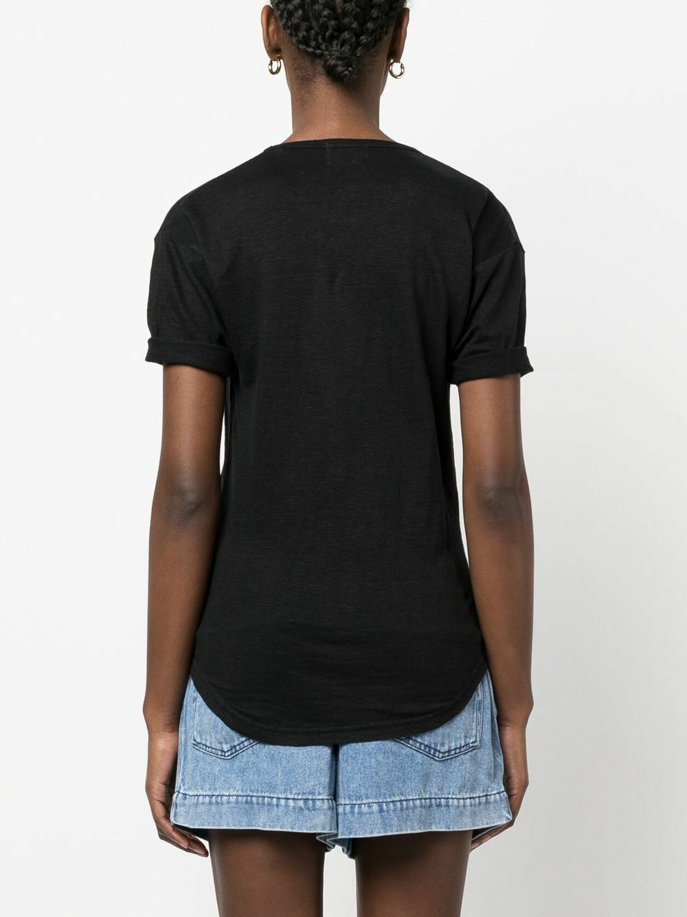 ISABEL MARANT TOILE - Koldi Linen Tee Shirt - White