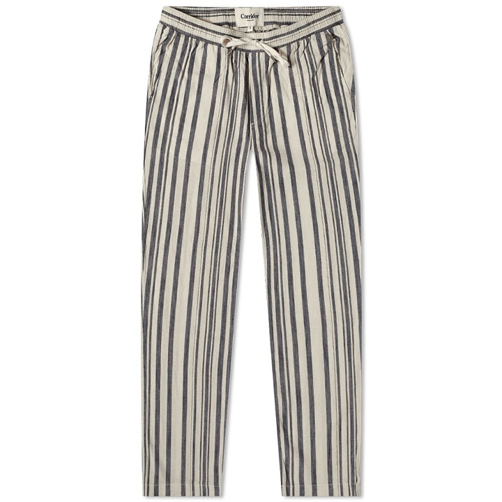 Photo: Corridor Striped Dyed Canvas Drawstring Trouser