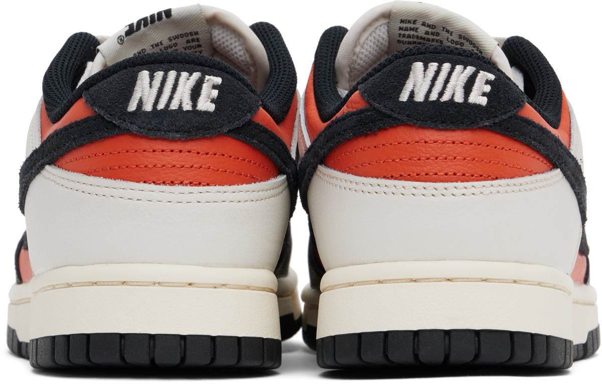 orange and black dunk low