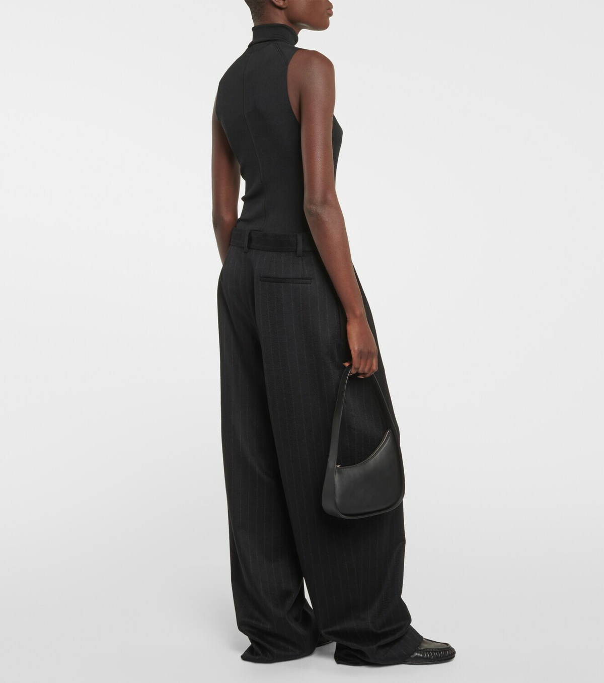 THE ROW Rufos pleated cotton wide-leg pants