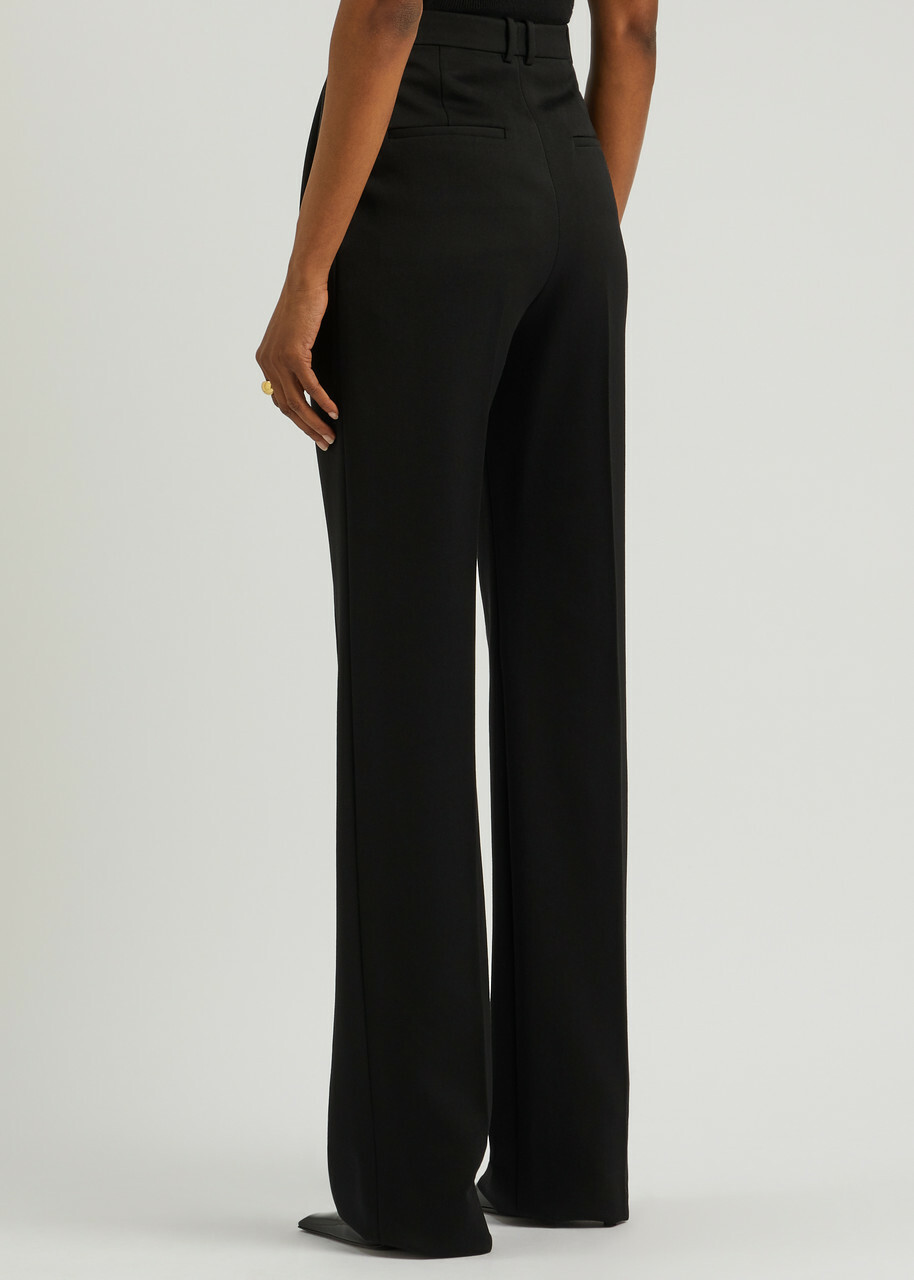 Saint Laurent Straight-leg Wool Trousers Black Saint Laurent