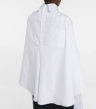 The Row - Aleida cotton cape shirt