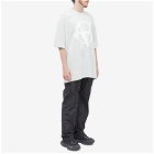 Vetements Men's Reverse Anarchy Logo T-Shirt in Oyster Mushroom/White