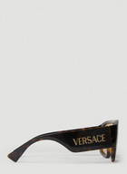 Versace - Logo Plaque Aviator Sunglasses in Brown