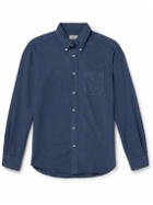 Altea - Ivy Button-Down Collar Washed Lyocell and Cotton-Blend Twill Shirt - Blue