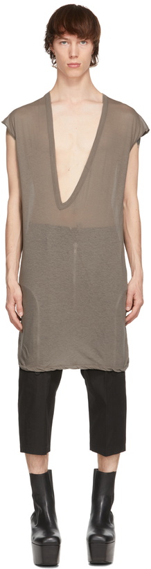 Photo: Rick Owens Grey Dylan Sleeveless T-Shirt