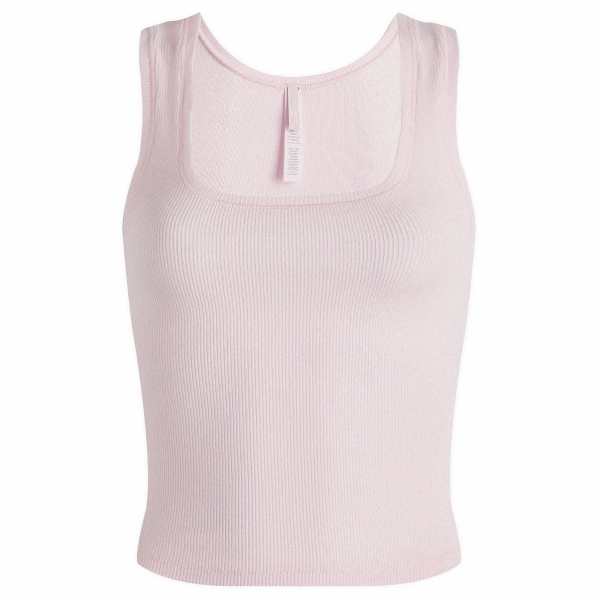 SKIMS Women's Cotton Rib Tank in Cherry Blossom
