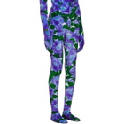Richard Quinn Blue Floral Leggings