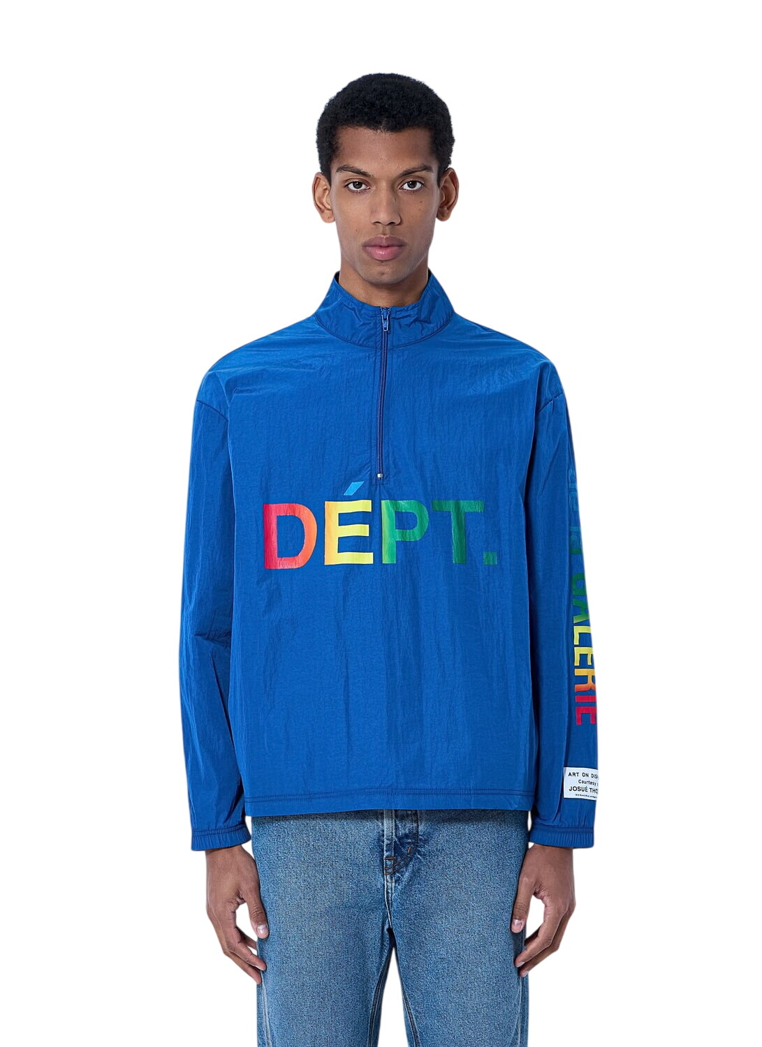 Gallery Dept. - Andy Distressed Layered Printed Denim Jacket