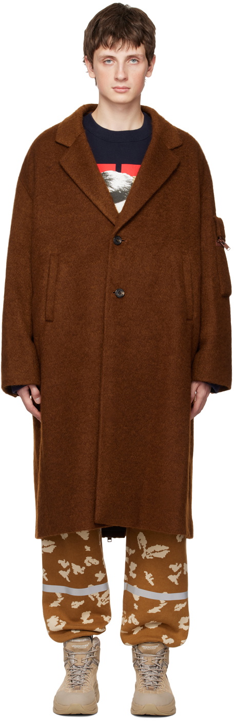 Undercover Brown Oversized Coat Undercover