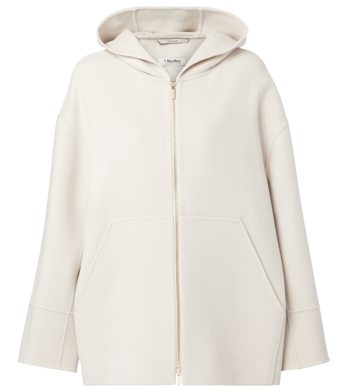 ⭐︎S Max Mara DORIA コットン ジャージー フーディー ⭐︎ S MAX MARA Doria Scuba Jersey Zip Hoodie S Max Mara